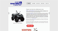 Desktop Screenshot of gozoquadhire.com